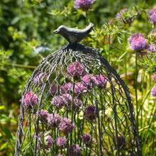 Load image into Gallery viewer, Set of Two Decorative Metal Wire Bird Cloches
