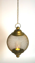 Load image into Gallery viewer, Antique Brass Hanging Lantern
