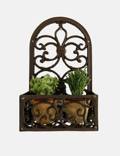 Load image into Gallery viewer, Cast Iron Wall Mounted Planter - 3 styles
