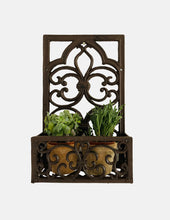 Load image into Gallery viewer, Cast Iron Wall Mounted Planter - 3 styles
