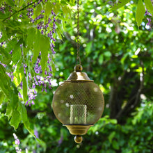 Load image into Gallery viewer, Antique Brass Hanging Lantern
