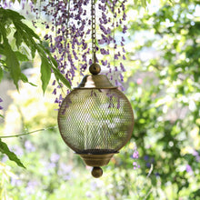 Load image into Gallery viewer, Antique Brass Hanging Lantern
