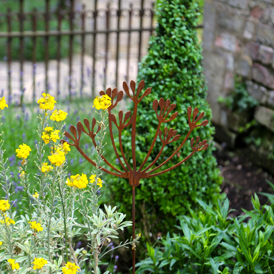 Rusty Fennel Garden Sculpture